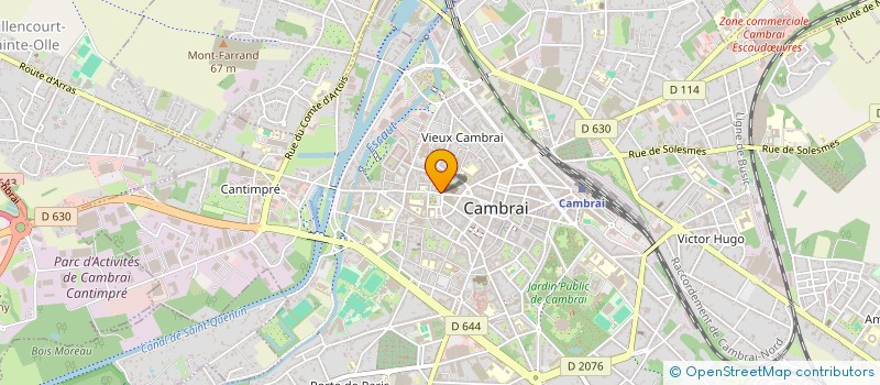 localisation de l'entreprise B.V.M. à CAMBRAI
