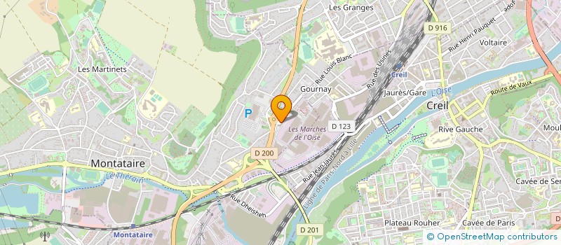 localisation de l'entreprise B.V.P. PARTENAIRES à CREIL