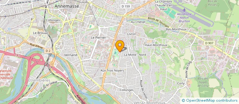 localisation de l'entreprise B&V PRESTIGE  VETRAZ-MONTHOUX