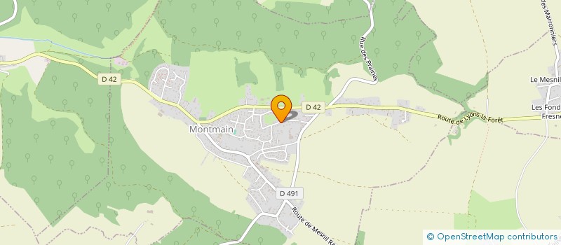 localisation de l'entreprise B.V.S.H.V  MONTMAIN