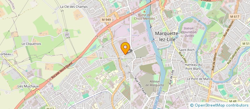 localisation de l'entreprise B&V SERRURIER  MARQUETTE-LEZ-LILLE