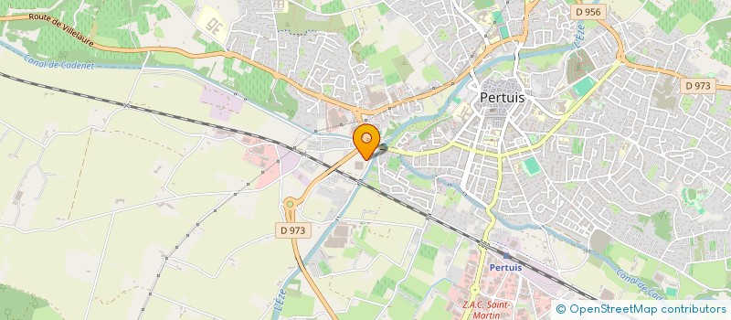 localisation de l'entreprise B&V TP  PERTUIS