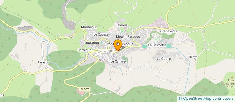 localisation de l'entreprise B. VIALA FUNERAIRE à LACAUNE