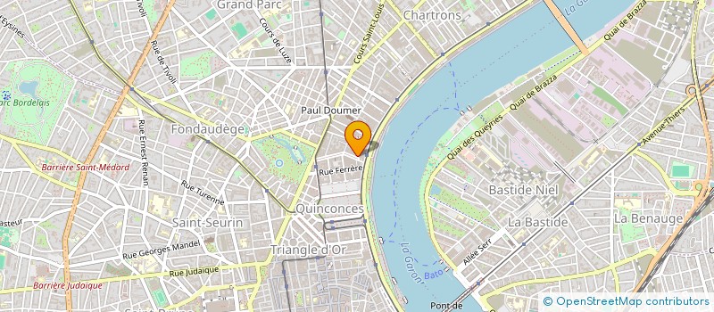 localisation de l'entreprise B+VINS à BORDEAUX