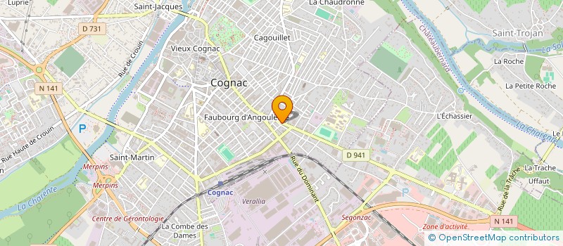 localisation de l'entreprise B.VISEUX à COGNAC