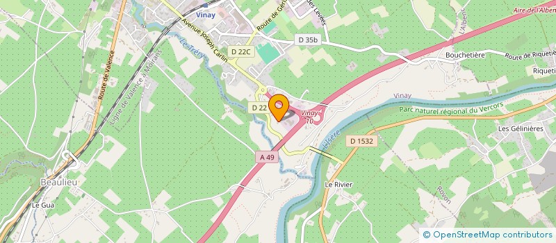 localisation de l'entreprise B.VITALONI  VINAY