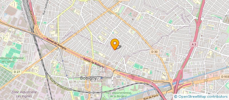 localisation de l'entreprise B.VTC à DRANCY