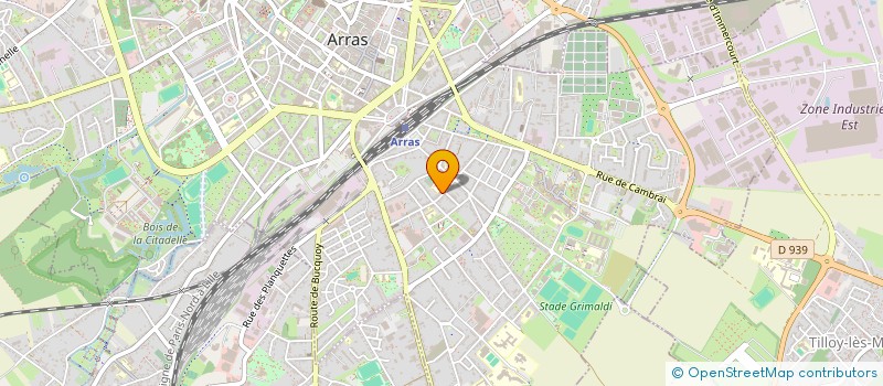 localisation de l'entreprise B.W à ARRAS