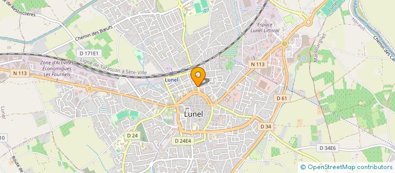 localisation de l'entreprise B&W BTP  LUNEL