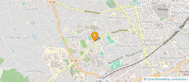 localisation de l'entreprise B.W.INVEST  CONGENIES