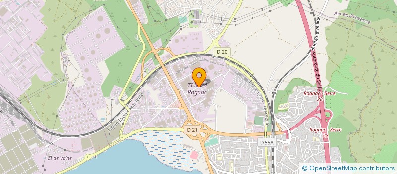 localisation de l'entreprise B.W. LOGISTIQUE à ROGNAC