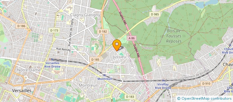 localisation de l'entreprise B - W MAGIC à VERSAILLES
