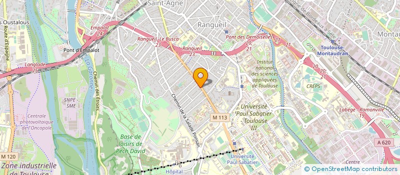 localisation de l'entreprise B.W RENT à TOULOUSE