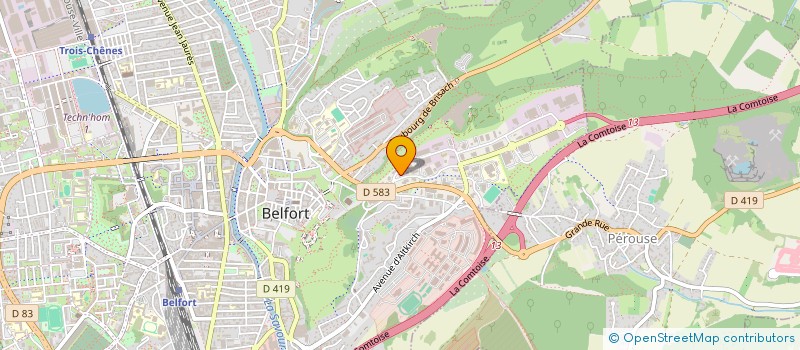 localisation de l'entreprise B.W.T. IMMOBILIER SARL à BELFORT