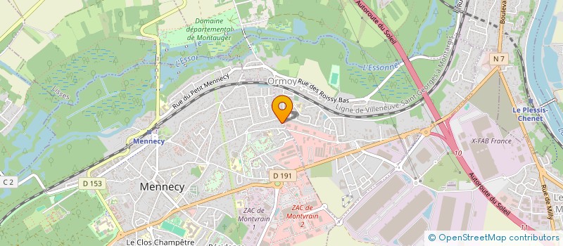 localisation de l'entreprise B-WEST INTERNATIONAL  ORMOY