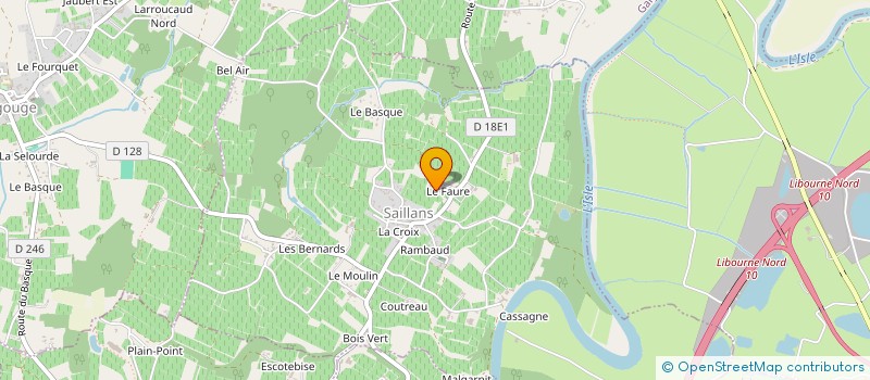 localisation de l'entreprise B-WINE à MEURSAULT