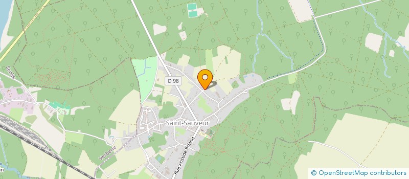 localisation de l'entreprise B.X.A.  SAINT-SAUVEUR