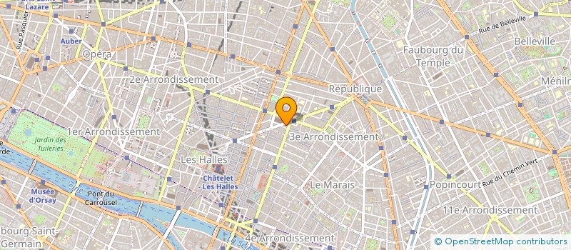 localisation de l'entreprise B.X.L. à PARIS