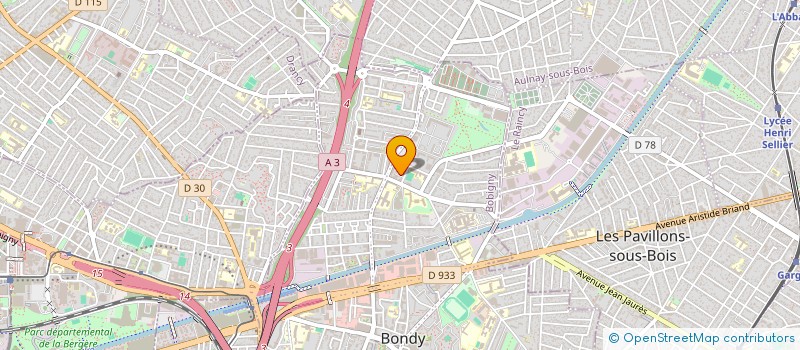 localisation de l'entreprise B.Y  BONDY