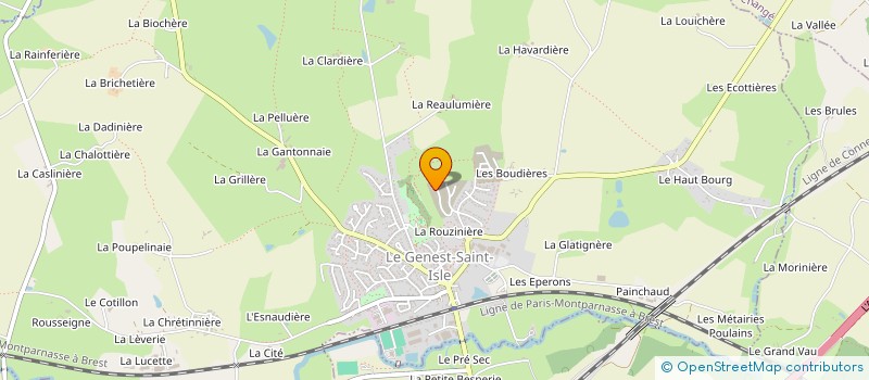 localisation de l'entreprise B.Y  LE GENEST-SAINT-ISLE