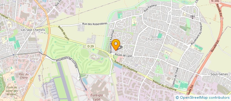 localisation de l'entreprise B Y B S AVENIR  CHASSIEU