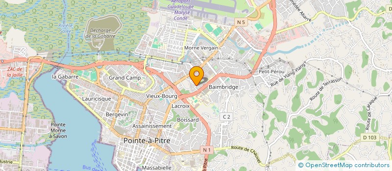 localisation de l'entreprise B.Y. CARAIBES INGENIEURIE ET BATIMENTS  LES ABYMES