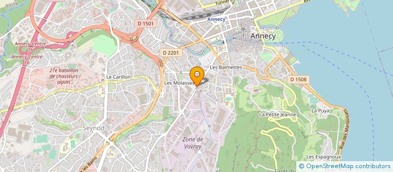 localisation de l'entreprise B.Y CONNECT à ANNECY