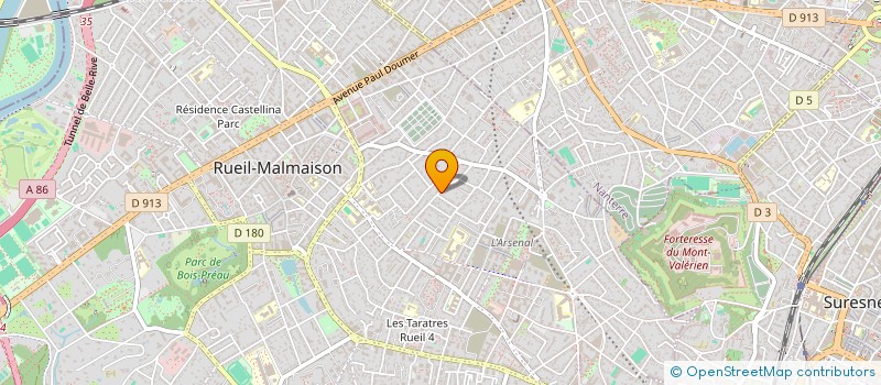 localisation de l'entreprise B&Y IMMOBILIER à RUEIL-MALMAISON
