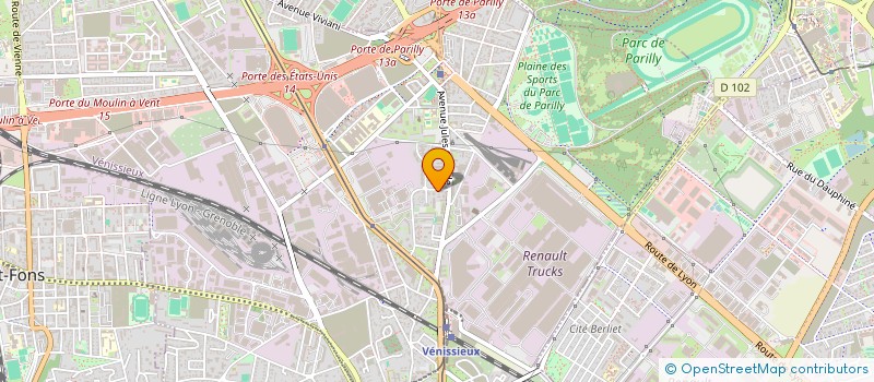 localisation de l'entreprise B.Y.L. EURL  VENISSIEUX