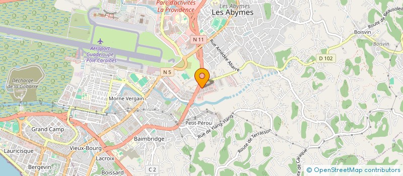 localisation de l'entreprise B.Y. NET à LES ABYMES