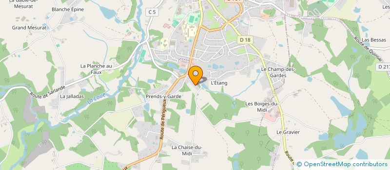 localisation de l'entreprise B.Y.P à SAINT-YRIEIX-LA-PERCHE