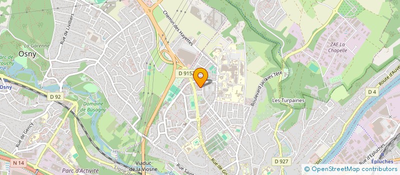 localisation de l'entreprise B.Y SECU INCENDIE à PONTOISE