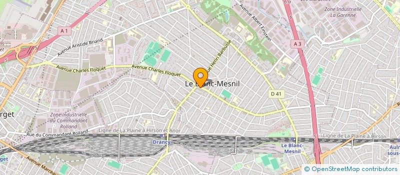 localisation de l'entreprise B.Z à LE BLANC-MESNIL