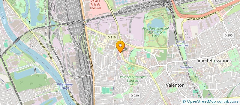 localisation de l'entreprise B.Z à VALENTON
