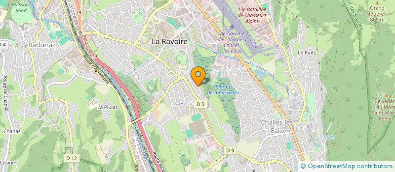 localisation de l'entreprise B1 à LA RAVOIRE
