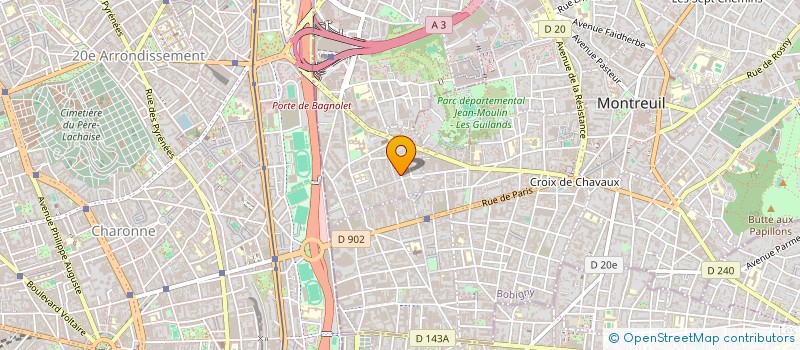 localisation de l'entreprise B1 DEM à BAGNOLET