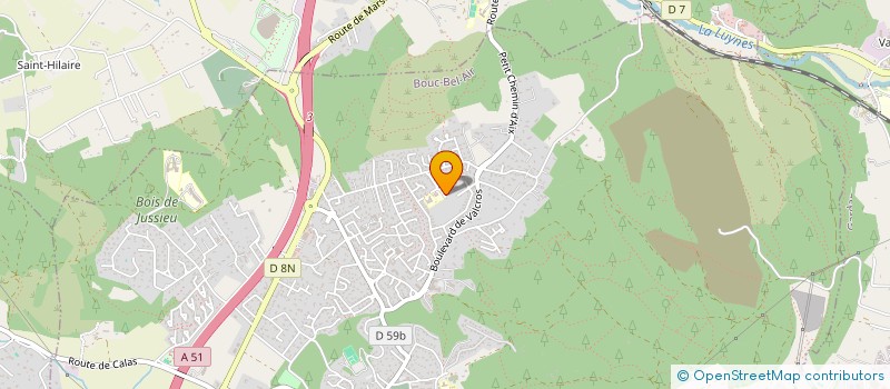 localisation de l'entreprise B100 CONSULTING à BOUC-BEL-AIR