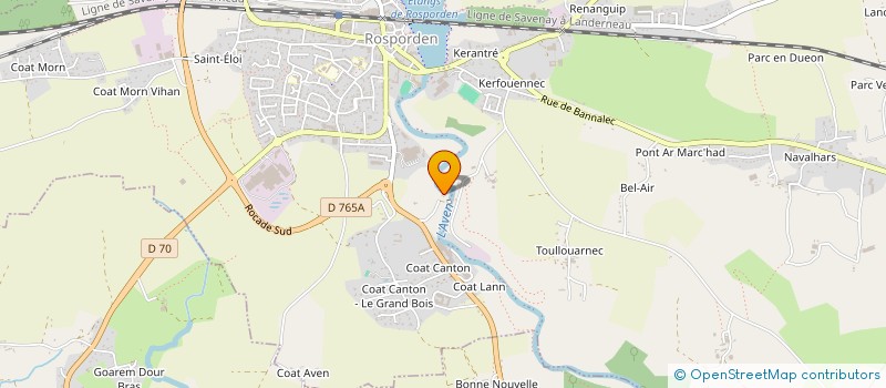 localisation de l'entreprise B12  QUIMPER