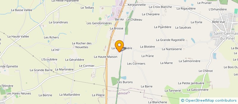 localisation de l'entreprise B14F  ETRELLES