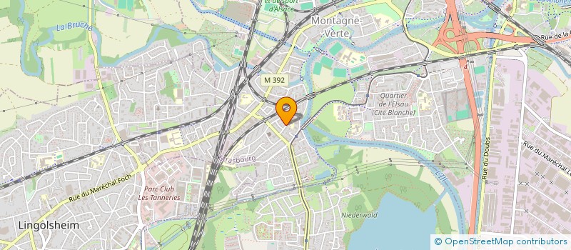 localisation de l'entreprise B1518 à STRASBOURG