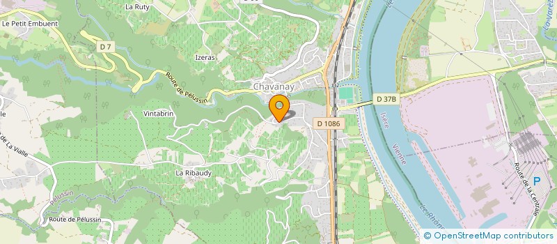 localisation de l'entreprise B2  CHAVANAY