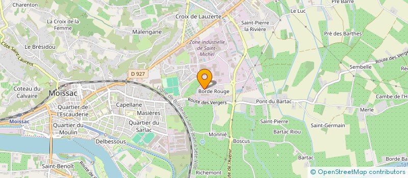 localisation de l'entreprise B2  MOISSAC