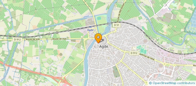 localisation de l'entreprise B2 ACOUSTIQUE à AGDE