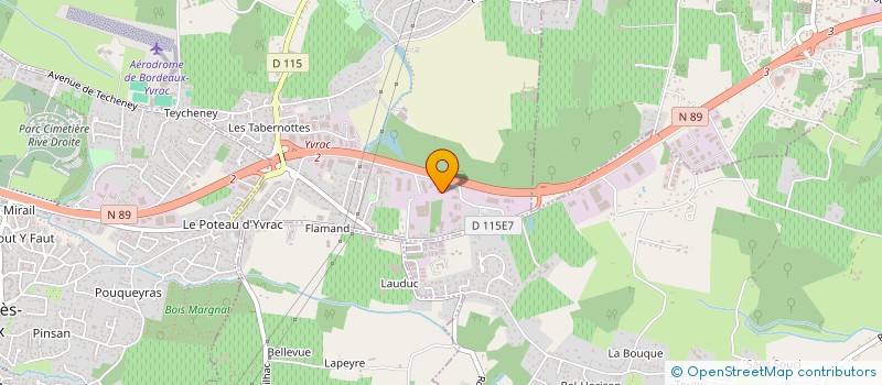localisation de l'entreprise B2 AGENCEMENTS à YVRAC