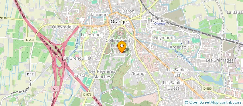 localisation de l'entreprise B2 ARCHITECTURE à ORANGE