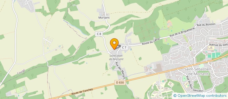 localisation de l'entreprise B2 IMMOBILIER  SAINT-SEBASTIEN-DE-MORSENT