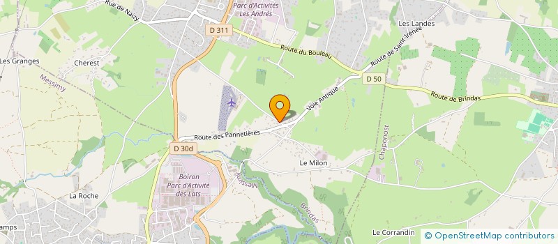 localisation de l'entreprise B2 INFO  BRINDAS