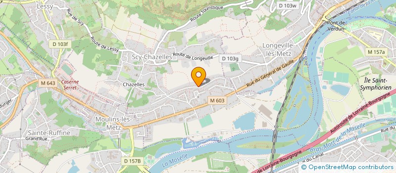 localisation de l'entreprise B2-OFFICE  SCY-CHAZELLES