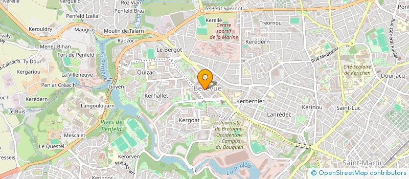 localisation de l'entreprise B2 OPTIC à BREST
