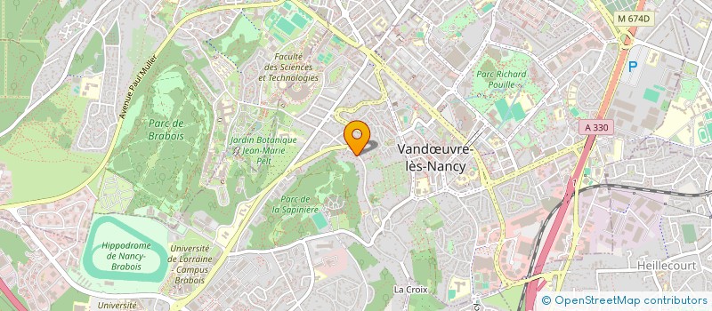 localisation de l'entreprise B2025  VANDUVRE-LES-NANCY